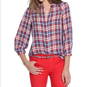{MADEWELL}BROADWAY&BROOME SILK PEMBERLEY BLOUSE